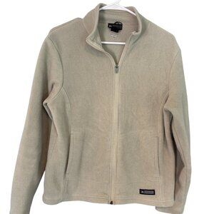 Women’s REI Beige Fleece Jacket.  Size L